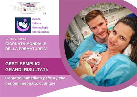 17 NOVEMBRE LA SIN INF NELLA GIORNATA MONDIALE DELLA PREMATURITÀ