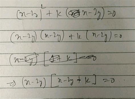 Two Lines Are Given By X 2y 2 K X 2y 0 The Value Of K So That The Distance Between