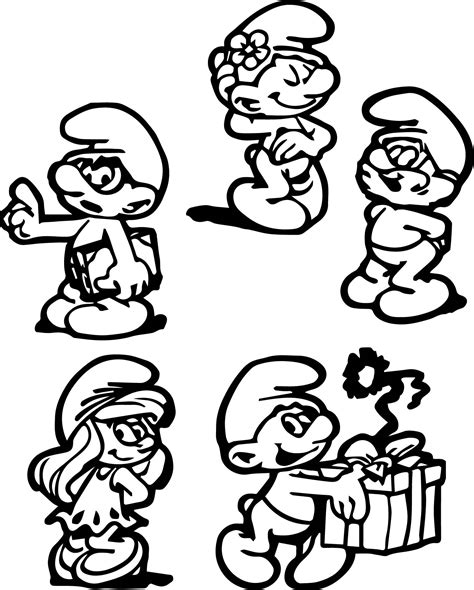 Smurfs Characters Smurf Coloring Page - Wecoloringpage.com