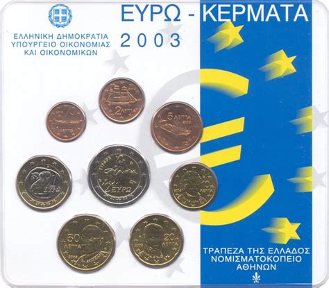 GRECIA 2003 Set Divisionale 8 Monete FDC