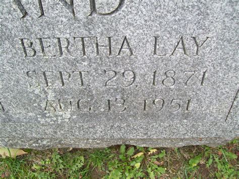 Bertha Lay Vreeland M Morial Find A Grave