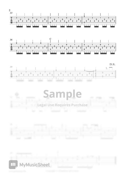 Jay Chou Fingerstyle A Dandelion S Promise Tab By Eric Lau