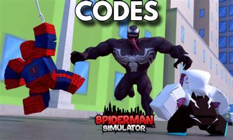 SpiderMan Simulator Codes - Roblox Updated 2024