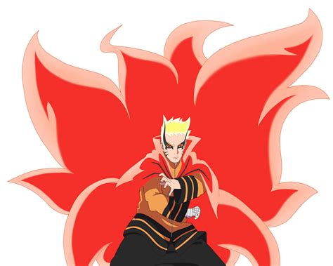 Download Naruto Baryon Mode White Background Wallpaper | Wallpapers.com