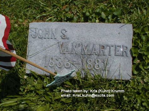 John S Van Marter 1836 1882 Find A Grave Memorial