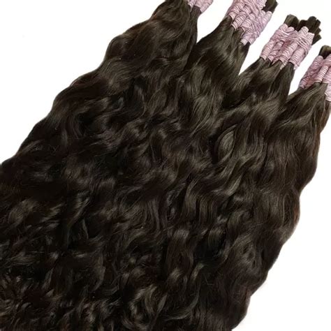 Cabelo Humano Natural Indiano Leve Ondas 75cm 100 Gramas