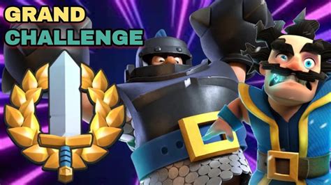 Grand Challenge 12 Wins With New Best Mega Knight Deck Clash Royale Youtube