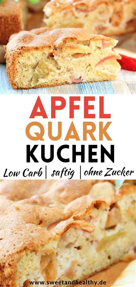 Low Carb Apfelkuchen Mit Quark Sweet Healthy Rezept Apfel Quark