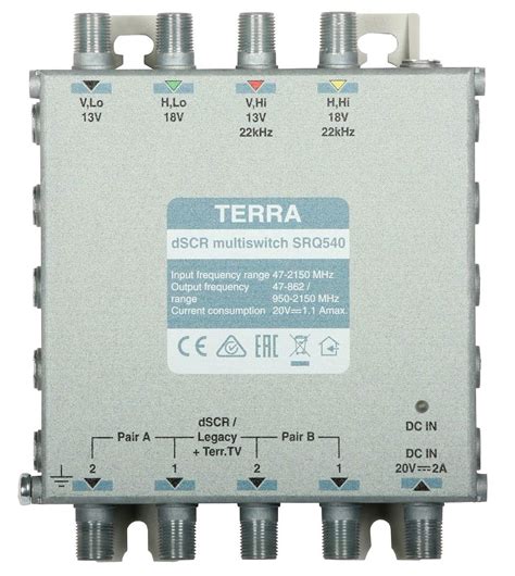 Multiswitch Srq Terra Z Agc Klasa A Z Aktywnym Torem Tv System