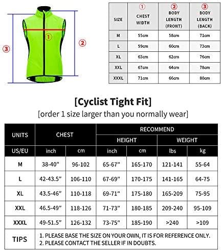 WOSAWE Veste sans Manches Vélo Respirant VTT Haut Ultra Léger Coupe