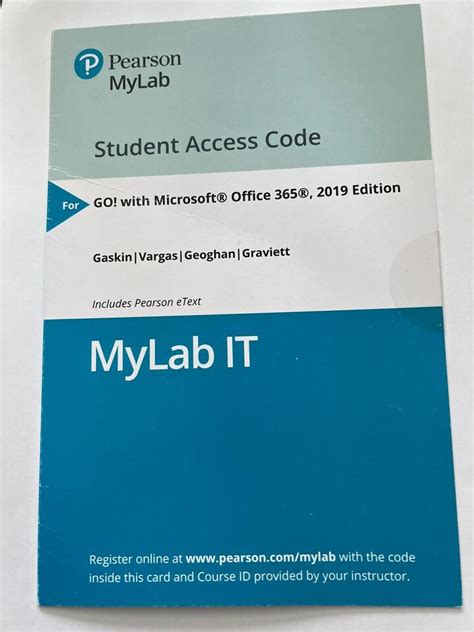 Go Microsoft Office 365 Mylab With Access Code 110 8 Shipping