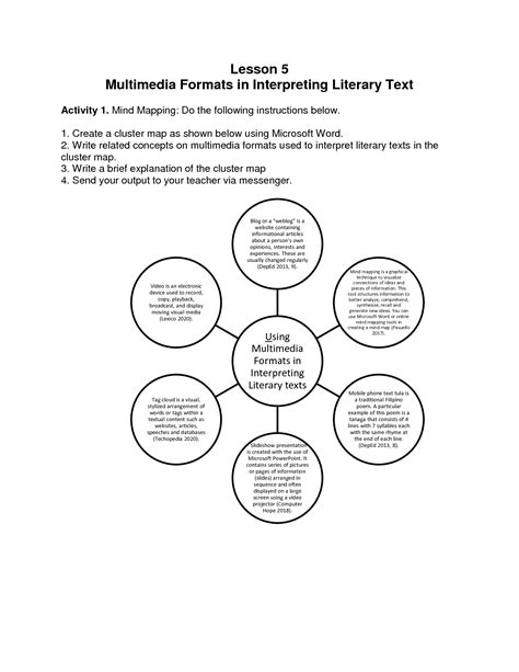 Solution Multimedia Formats In Interpreting Literary Text Studypool