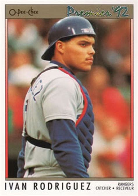 1992 O Pee Chee Premier 55 Ivan Rodriguez Texas Rangers HOF EBay