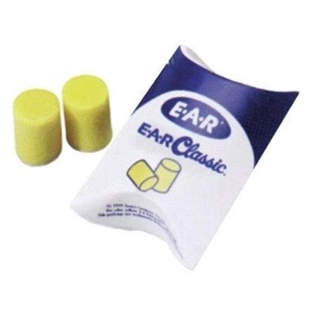 Ear Ear Poly Bag Ear Plugs Pair Per Box Yellow