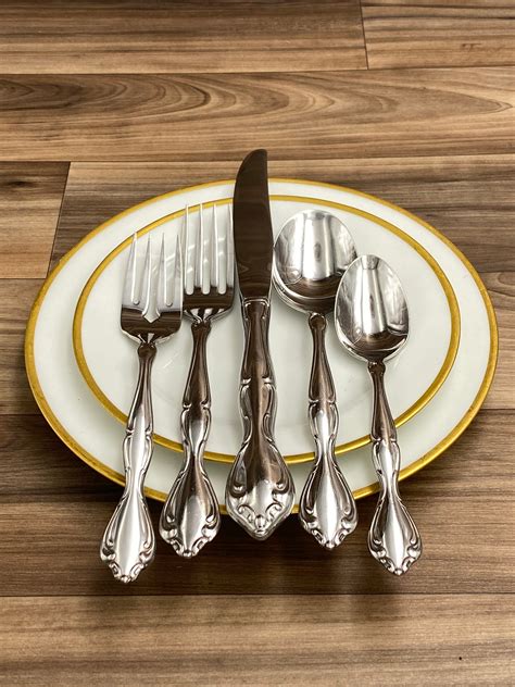 Vintage Oneida Community Cantata Stainless Flatware Set Service For 6