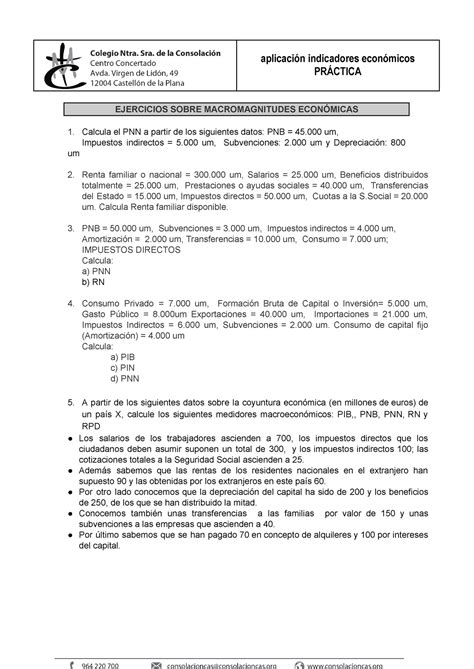 Actividades amplicación Macromagnitudes aplicación indicadores