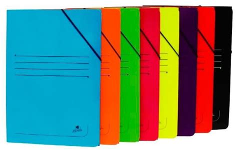 Carpeta Gomas Solapas Carton Plastificado Brillo Folio Mariola Colores