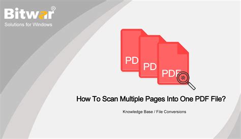 How To Scan Multiple Pages Into One Pdf File