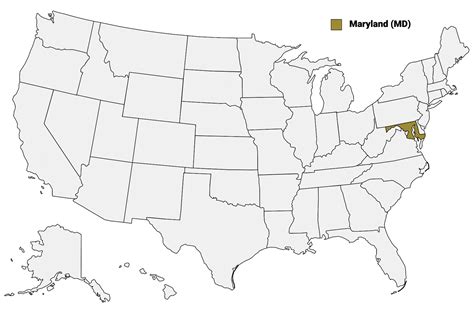 Maryland Counties Map | Mappr