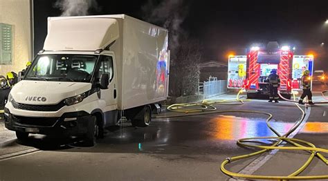 Weinfelden Tg Brand In Lieferwagen Polizeinews Ch