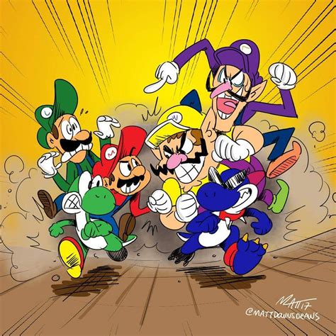 Mario Luigi Yoshi vs Wario Waluigi Boshi – Matt Downs Draws!