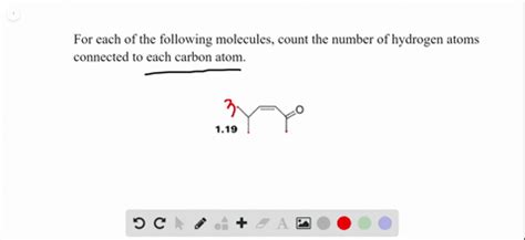 Solved Problems For Each Of The Following Molecules Count The Number