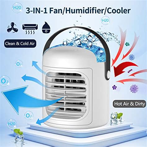 Personal Portable Air Conditioner2000 Mah Rechargeable Mini Air Cooler Fandesk Portable Ac