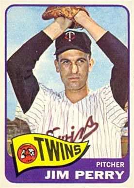 Topps Jim Perry Baseball Card Value Price Guide Twins