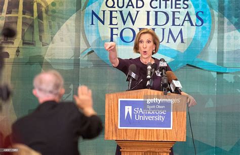 Republican Presidential Candidate Carly Fiorina Addresses The Quad