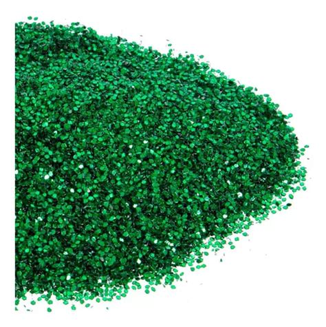 Diamantina 1mm Acabado Metalico Manualidades 50g Mylin 1pz Color Verde