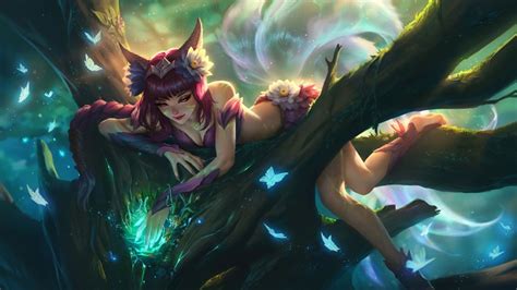 Ahri - Midnight Ahri Old Splash Art - 2430x1434 Wallpaper - teahub.io