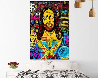 Jesus Graffiti Art - Etsy