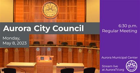 City of Aurora, CO on Twitter: "The Aurora City Council will hold a ...