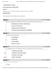 Quiz 5 Spring 2022 Police Organization Mgt CRJ 4421 6GW Central