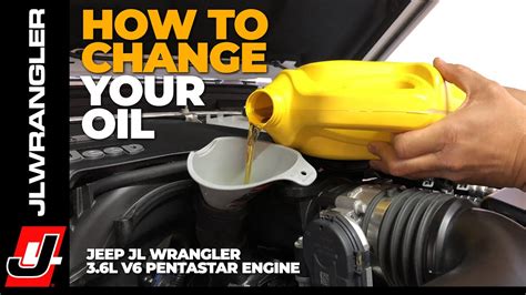 Jeep Jl Wrangler Oil Change How To Instructions On A L V Pentastar