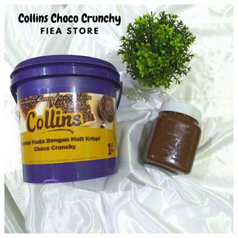 Jual COLLINS CHOCO CRUNCHY Kemasan Repacking 200 Gram Selai Coklat