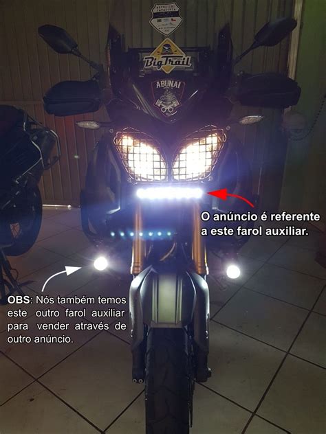 Farol De Milha Led W Drl Moto Yamaha Super T N R Xt Z R