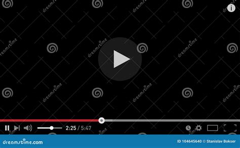 modern video player design template  web  mobile apps flat style
