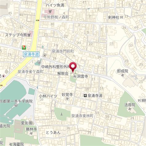 京都府京都市東山区泉涌寺東林町48 の地図 Mapfan