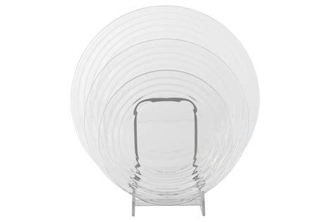 Plain Glass Dinner Plates