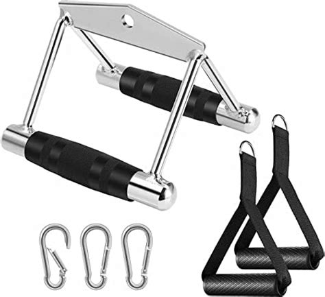 Ulalov Gym Cable Attachments, LAT Pulldown Attachments/Double D Handles ...