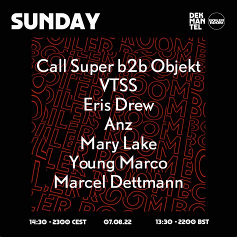 Dekmantel Sunday Boiler Room