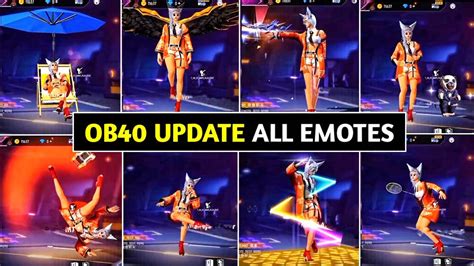 Ob Update New Emotes Free Fire Ob Update Free Fire New