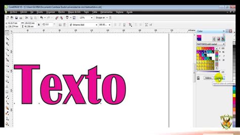 Texto Artístico Corel Draw YouTube