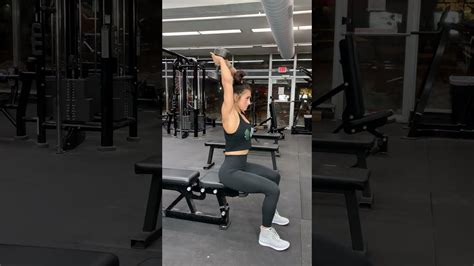 Seated Overhead Tricep Extension Youtube