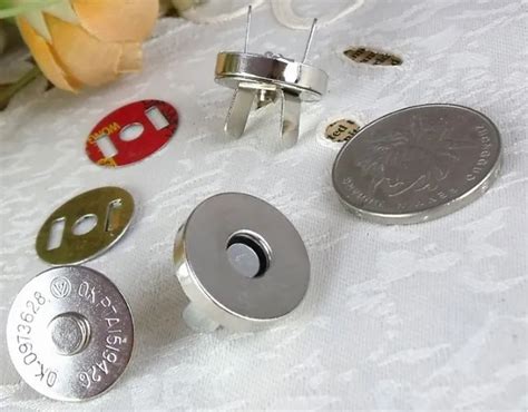 Mm Big Silver Round Magnet Button For Bags Magnetics Buttons Clasp