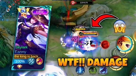 Wtf Damage Fanny Fanny Best Damage Build Can Melt Enemies In Solo