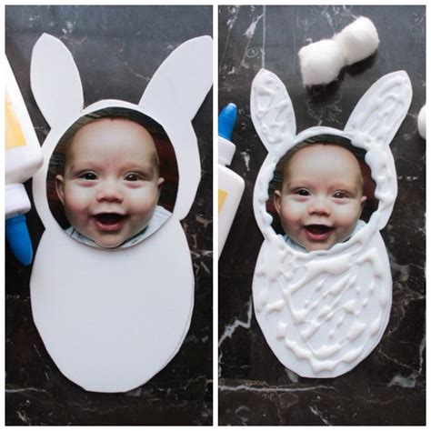 Easter Bunny Cotton Ball Photo Footprint Craft Artofit