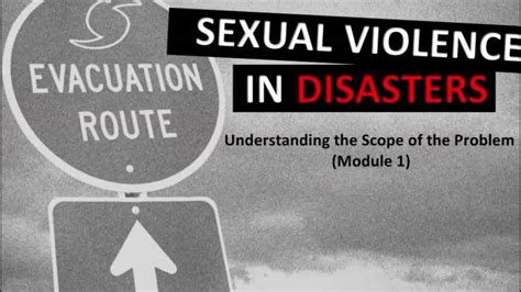 Nsvrc Resources On Sexual Violence In Disasters Youtube