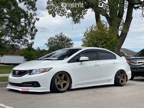 2015 Honda Civic With 18x9 12 Kansei Knp And 205 40r18 Nankang As 1 And Coilovers Custom Offsets